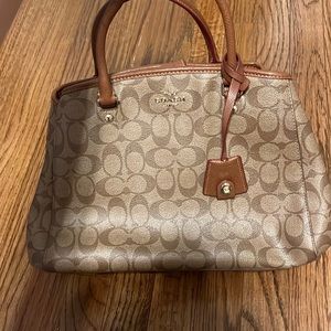 Brown coach purse